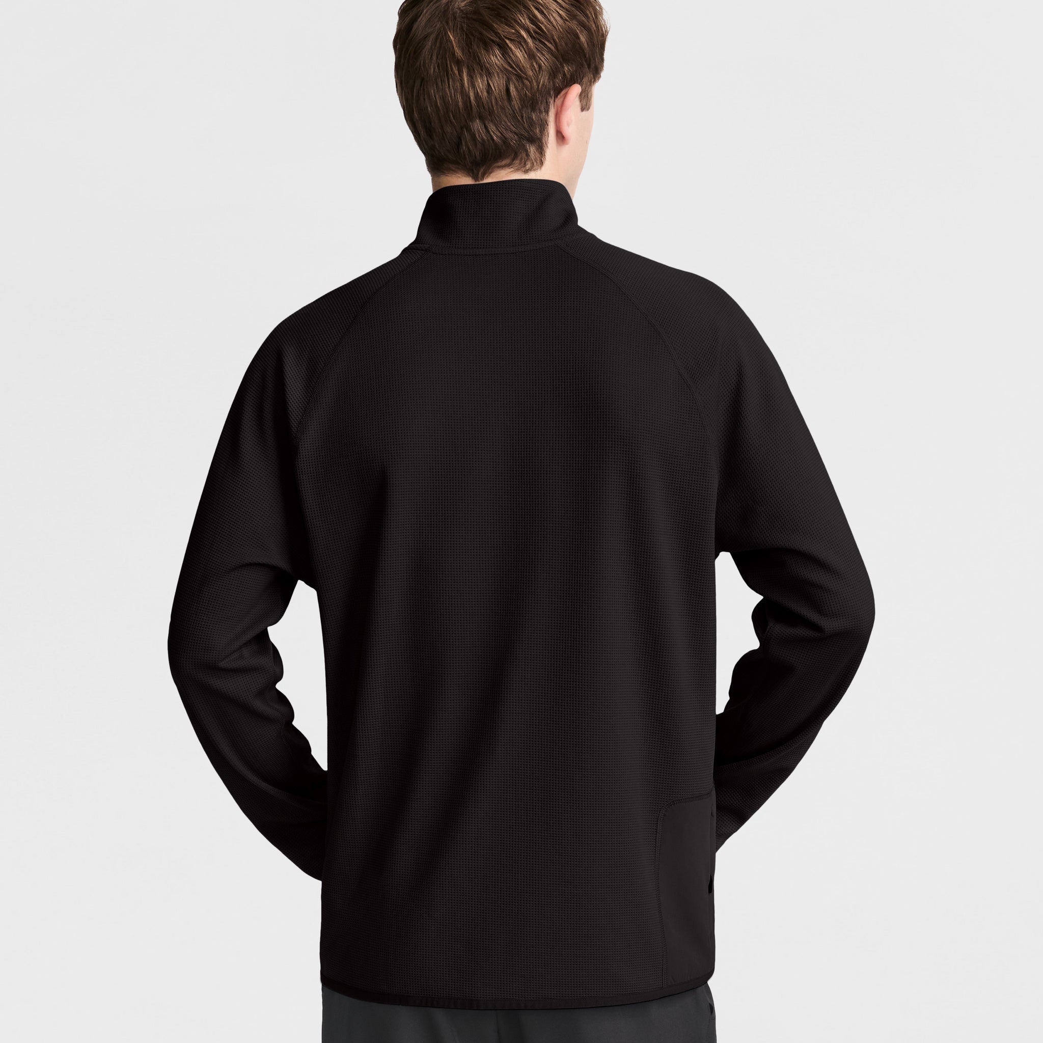 C-VPR 1/4 Zip Waffle Knit Pullover. Reflective C Logo - Image 2
