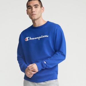 Powerblend Crewneck Sweatshirt. Classic Script Logo