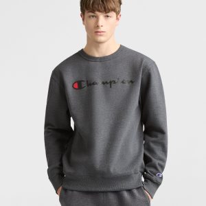 Powerblend Crewneck Sweatshirt. Classic Script Logo