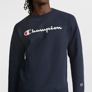 Powerblend Crewneck Sweatshirt. Classic Script Logo