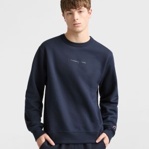 Powerblend Crewneck Sweatshirt. Tonal Script Logo
