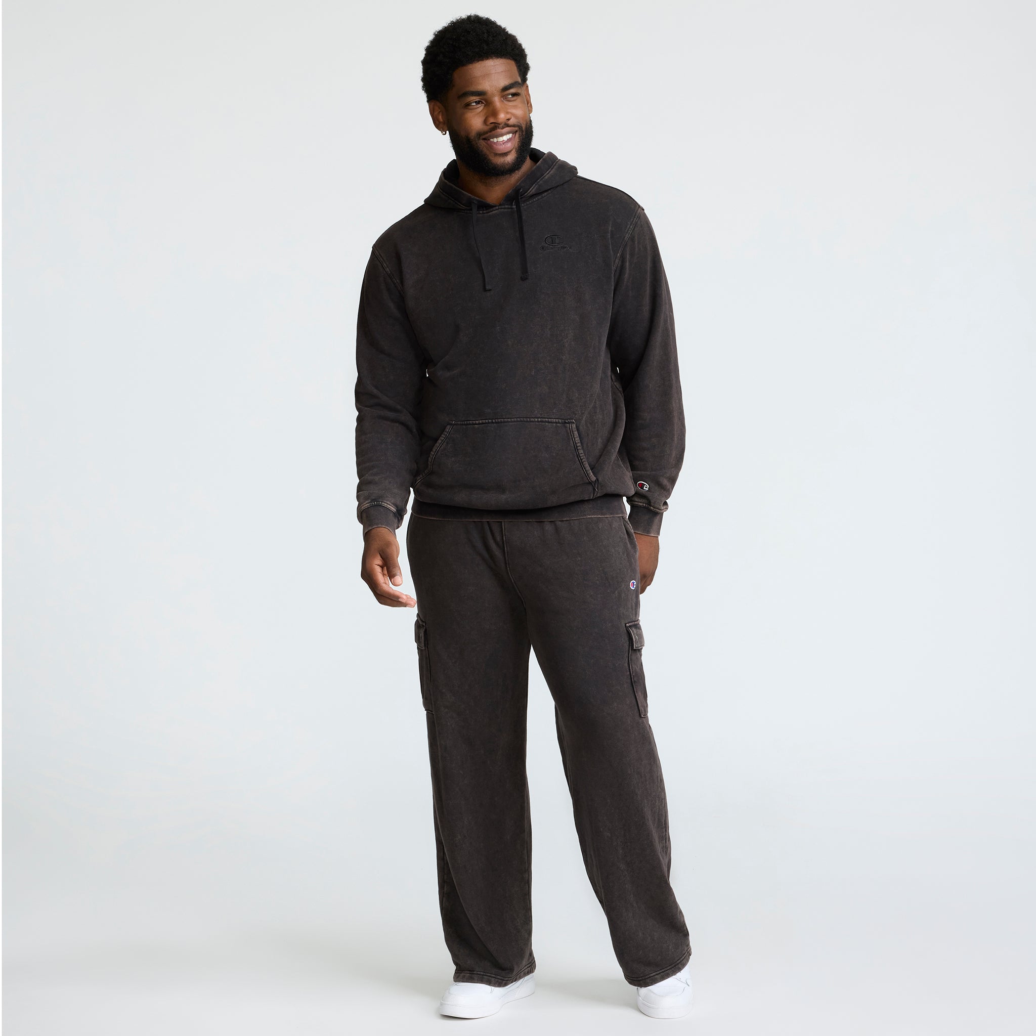 Time Capsule Hoodie. Left Chest C Champion Script Logo - Big & Tall - Image 4