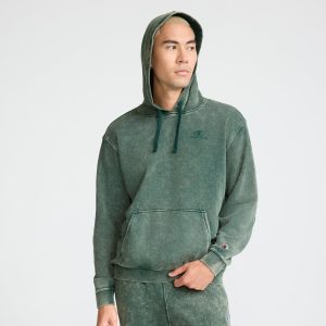 Time Capsule Hoodie. Left Chest C Champion Script Logo