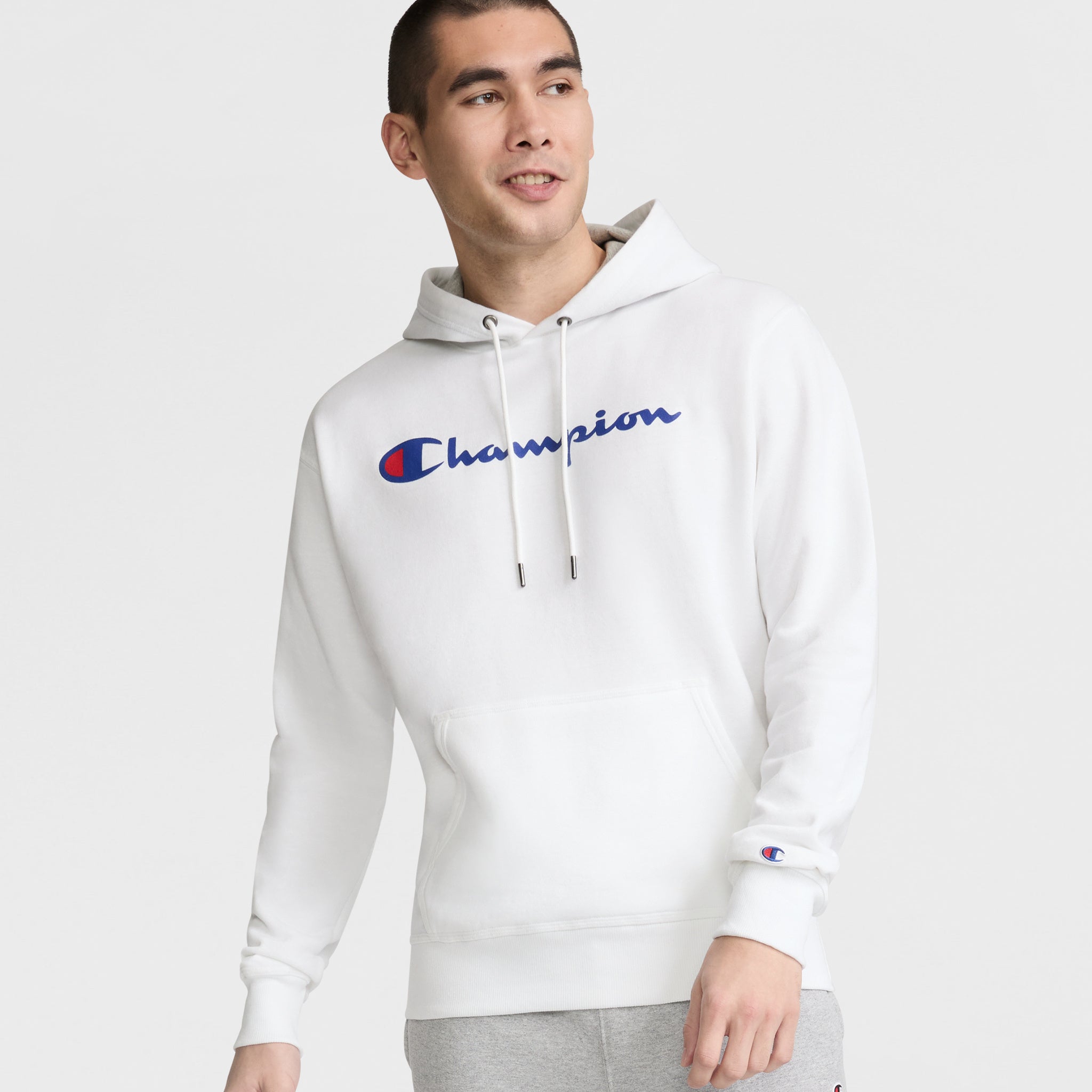 Powerblend Hoodie. Full Script Logo