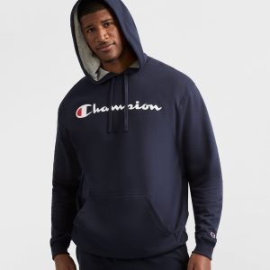 Powerblend Hoodie. Script Logo - Big & Tall