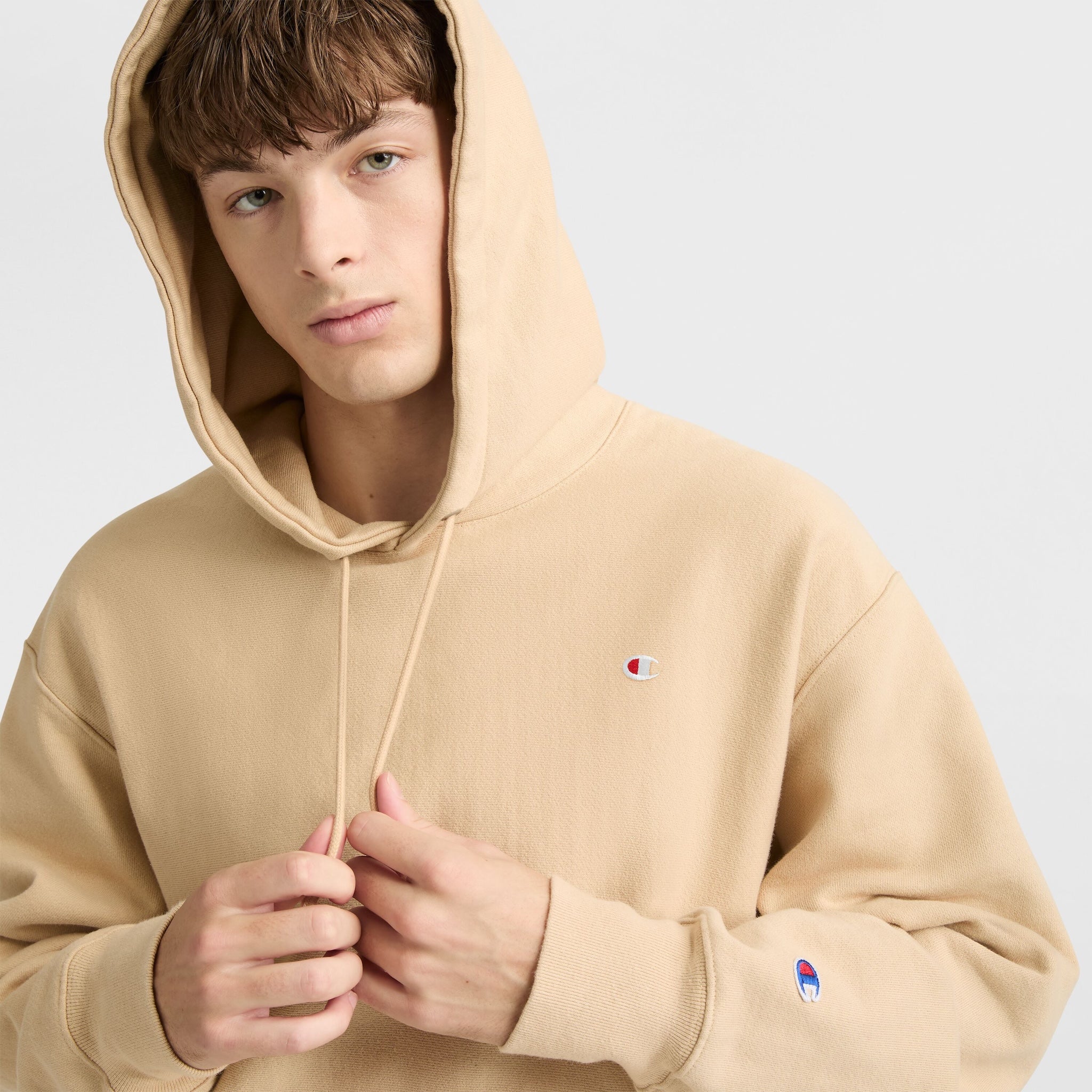 Reverse Weave Dropped Shoulder Hoodie - Image 3