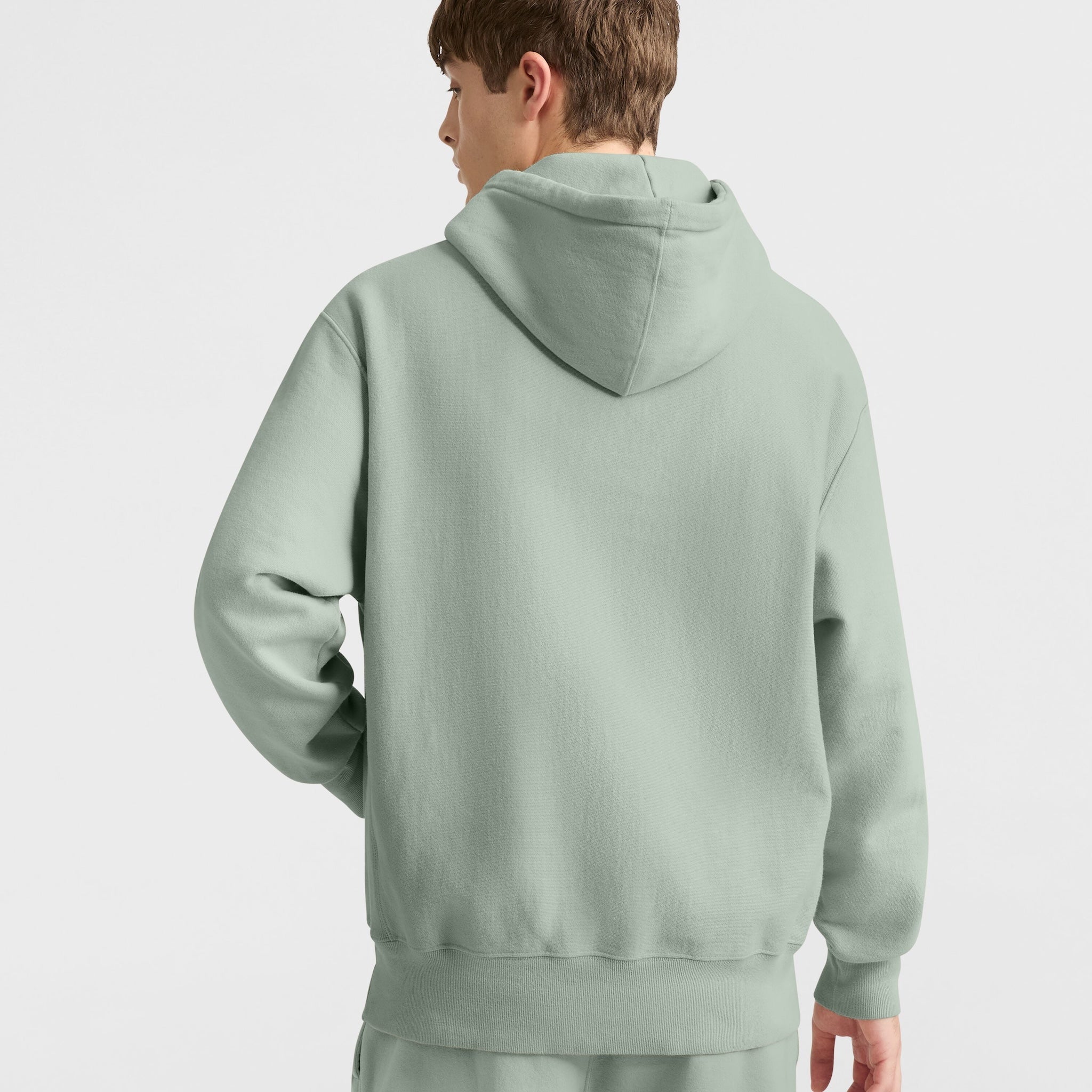 Reverse Weave Dropped Shoulder Hoodie - Image 2