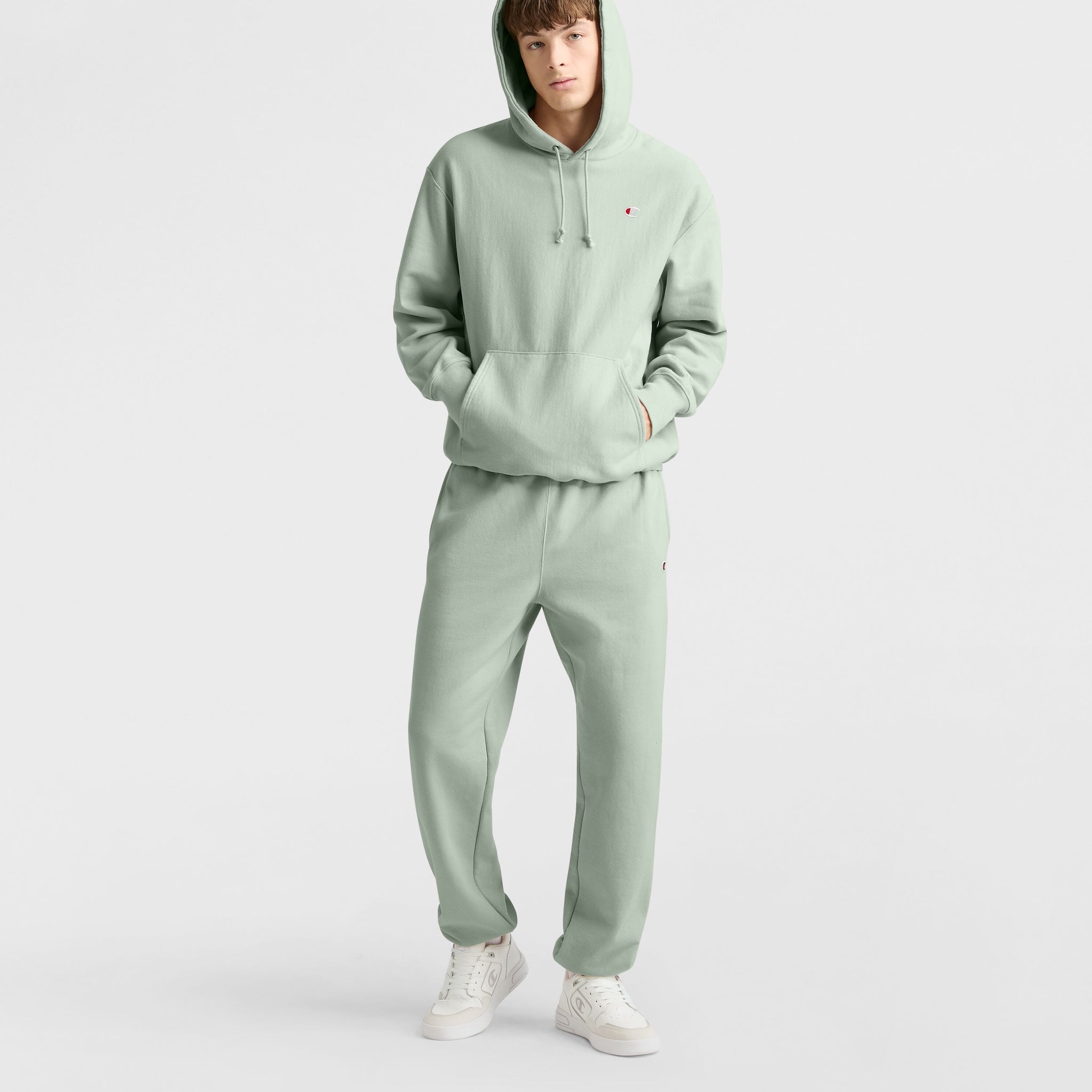 Reverse Weave Dropped Shoulder Hoodie - Image 4