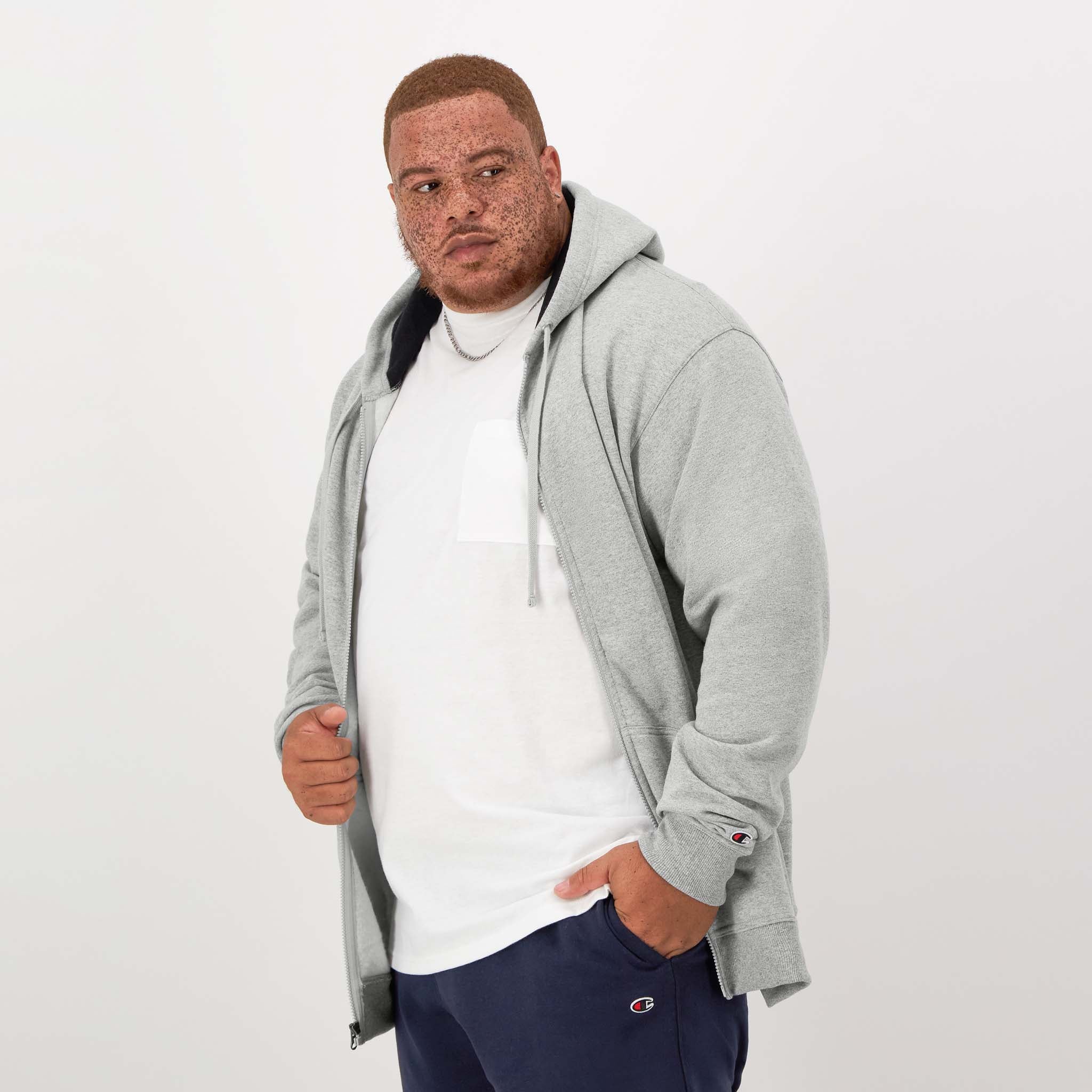 Powerblend Full-Zip Hoodie. C Logo - Big & Tall - Image 2