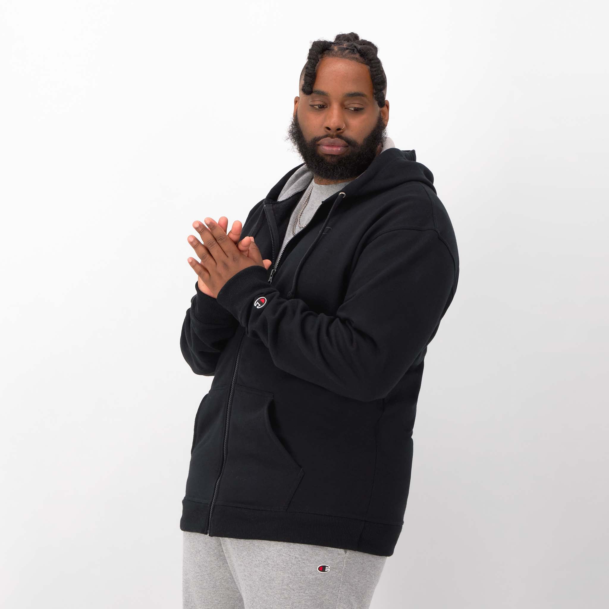 Powerblend Full-Zip Hoodie. C Logo - Big & Tall - Image 3