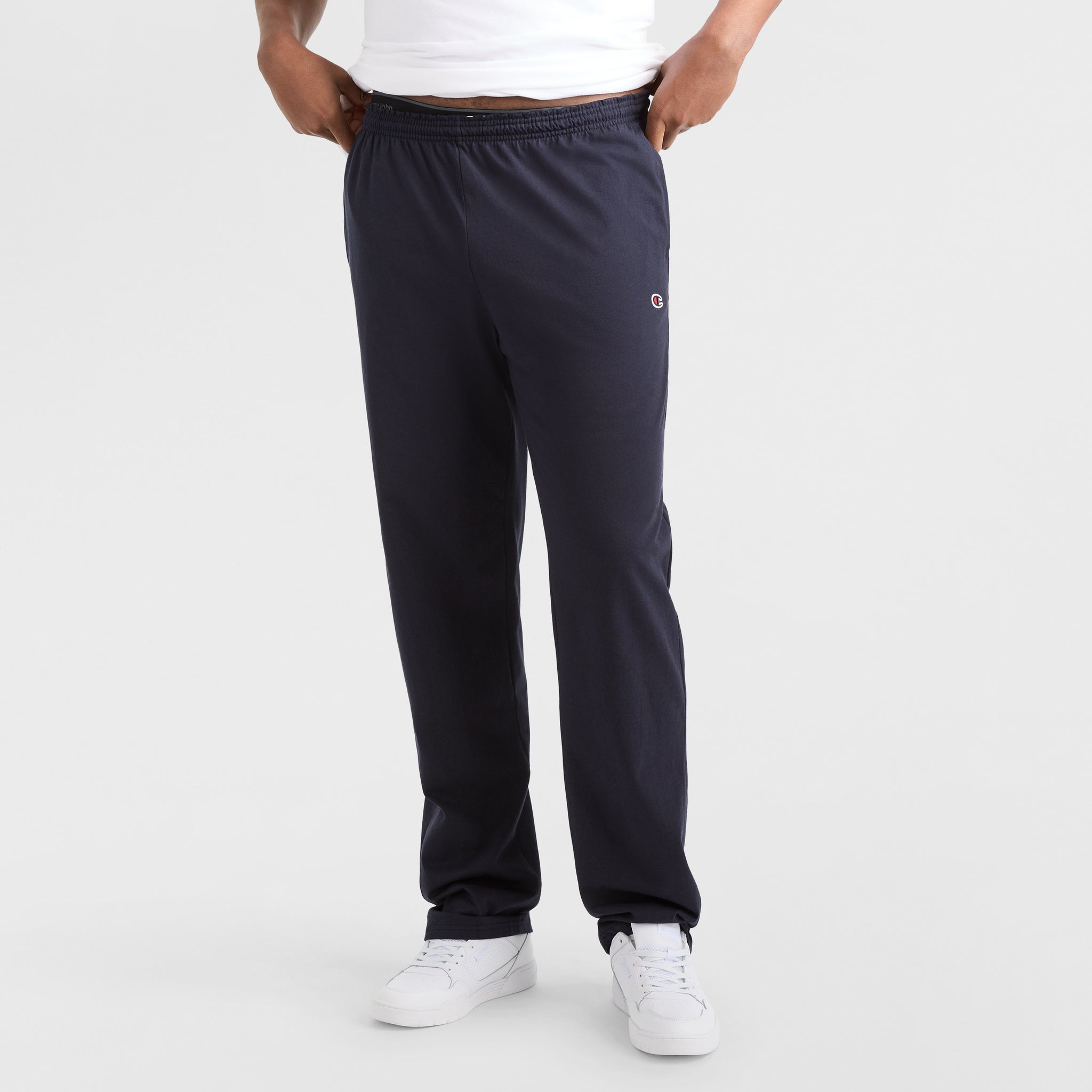 Lightweight Lounge Pants. Open Hem. C Logo - Big & Tall