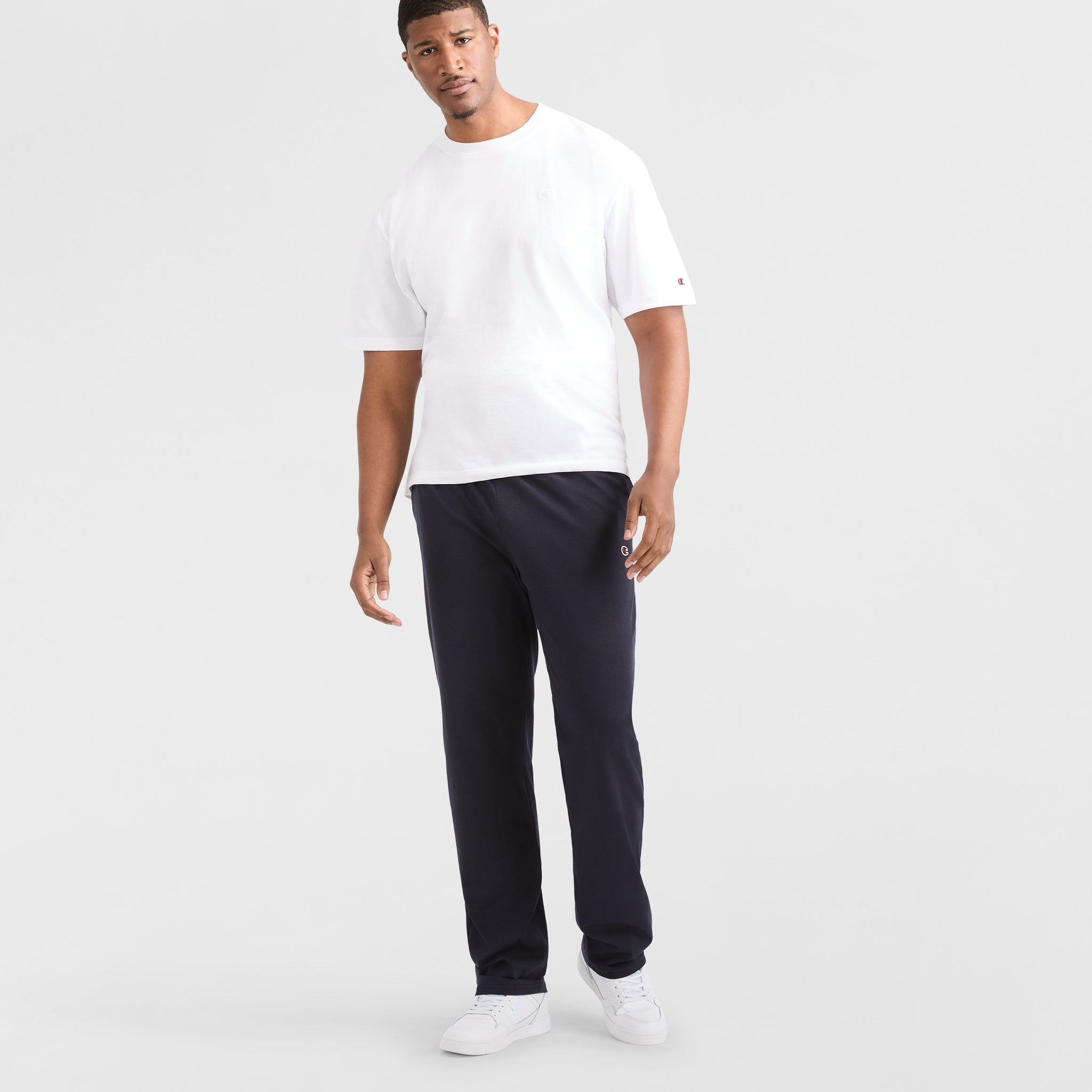 Lightweight Lounge Pants. Open Hem. C Logo - Big & Tall - Image 4