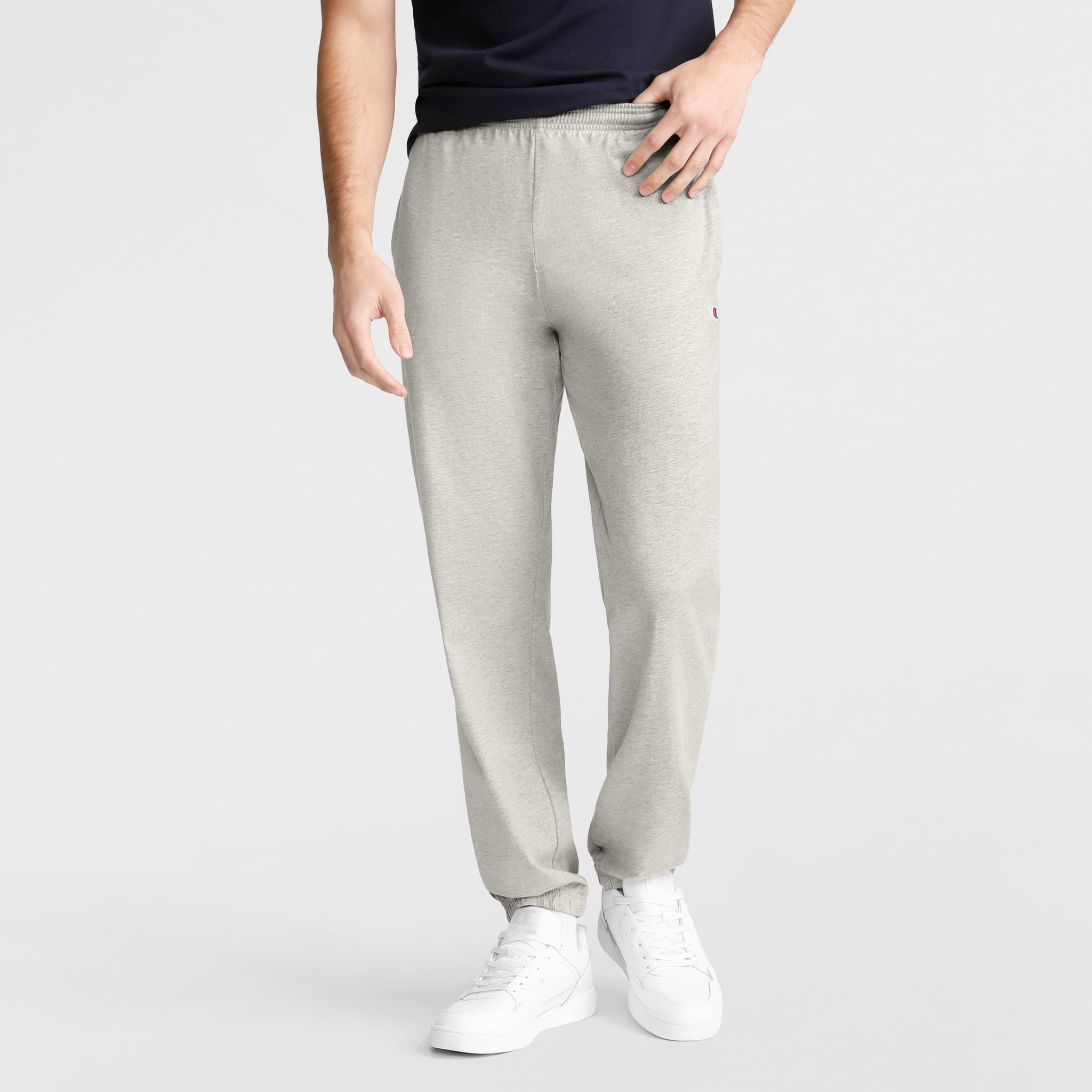 Lightweight Lounge Pants. Cinched Hem. C Logo