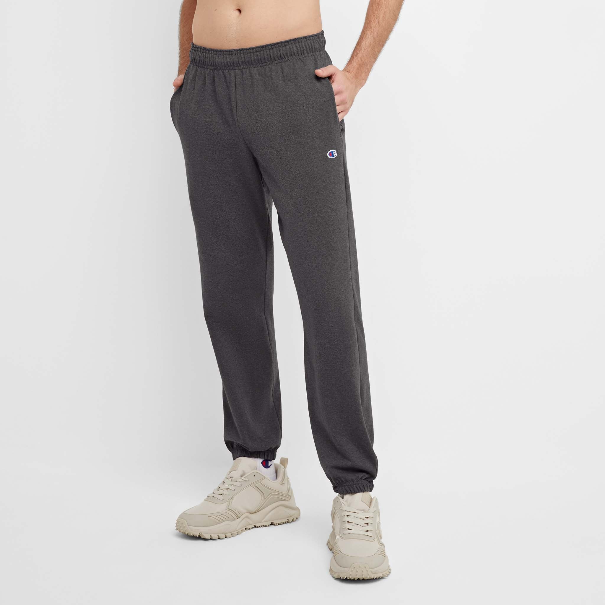 Lightweight Lounge Pants. Cinched Hem. C Logo