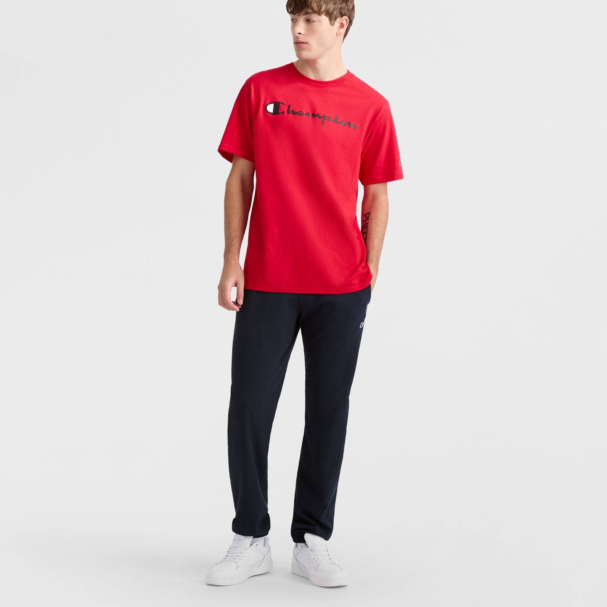 Lightweight Lounge Pants. Cinched Hem. C Logo - Image 5