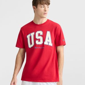 Classic Graphic T-Shirt. USA Block Logo