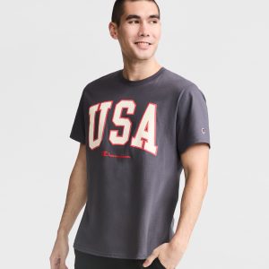 Classic Graphic T-Shirt. USA Block Logo