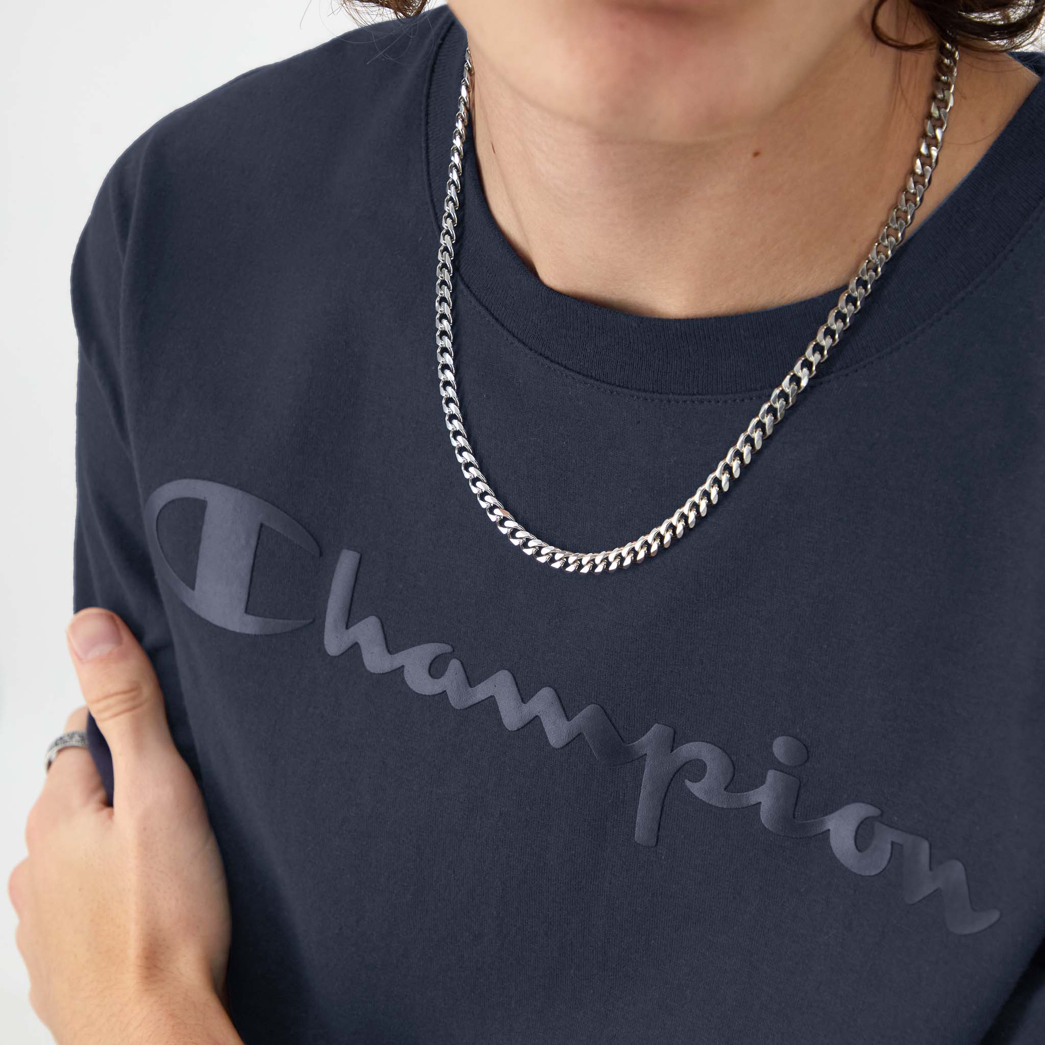 Classic Graphic T-Shirt. Tonal Script Logo - Image 4