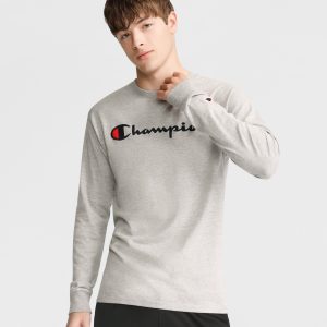Classic Graphic Long-Sleeve T-Shirt. Script Logo