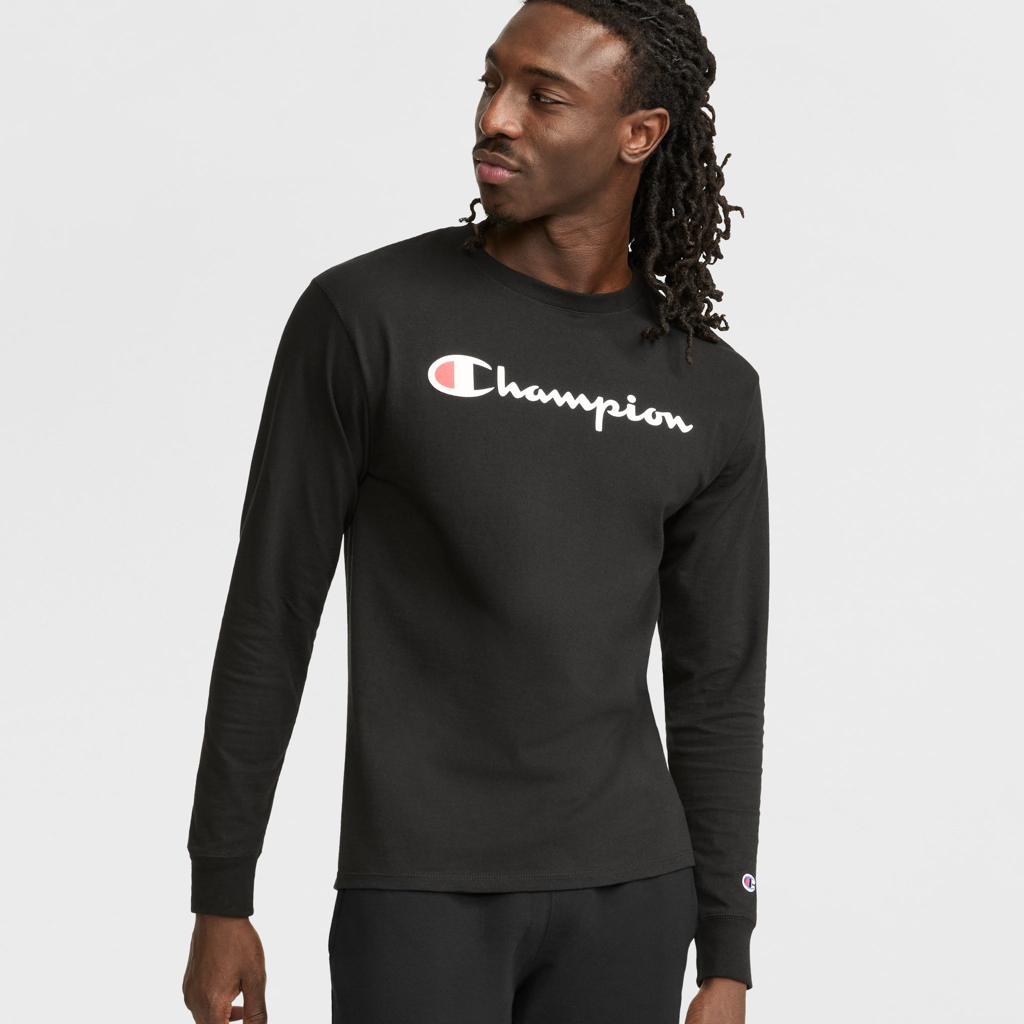 Classic Graphic Long-Sleeve T-Shirt. Script Logo