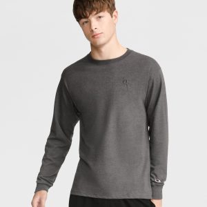 Classic Long Sleeve T-Shirt. Embroidered C Logo