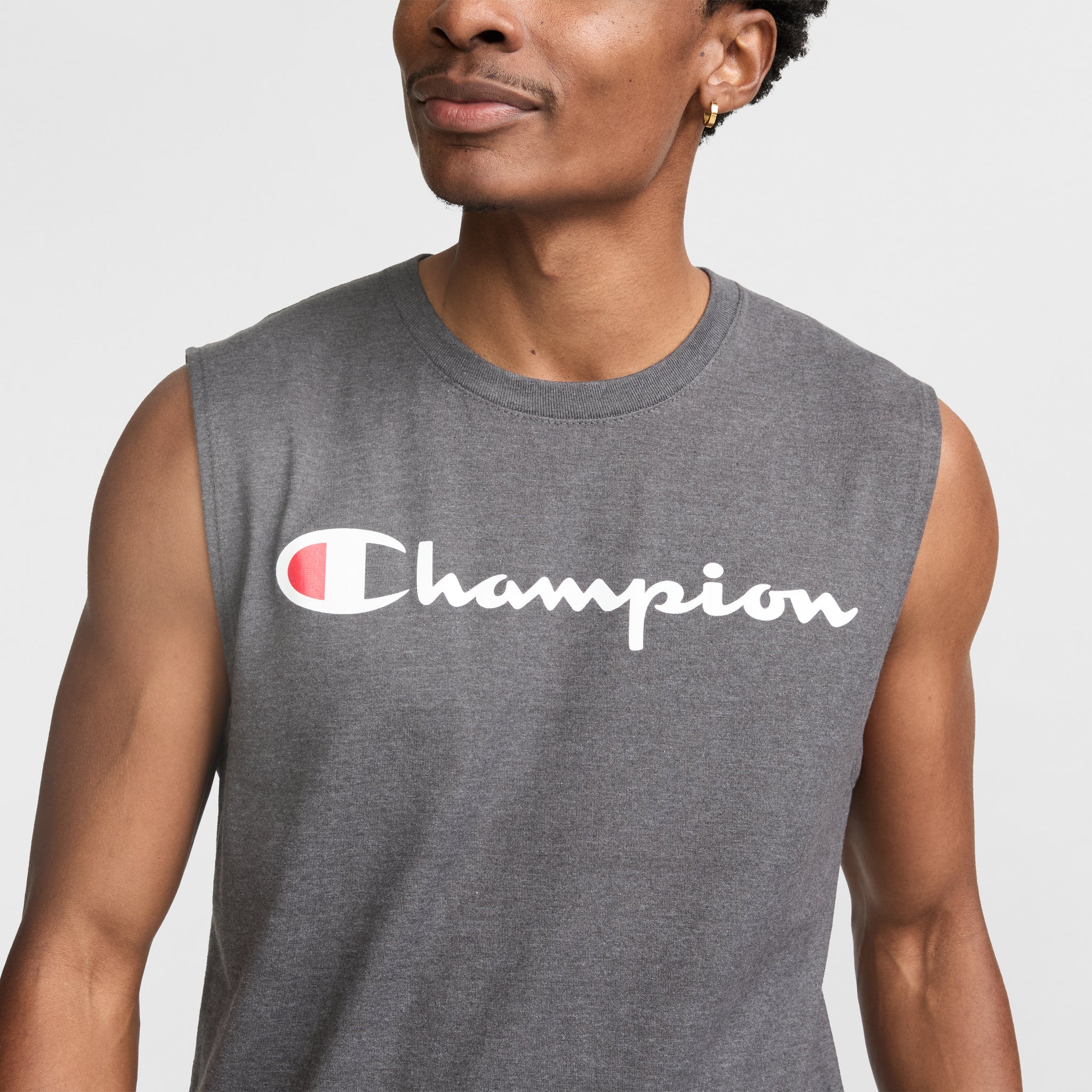 Classic Muscle Tank. Script Logo - Image 3