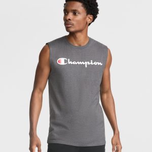 Classic Muscle Tank. Script Logo