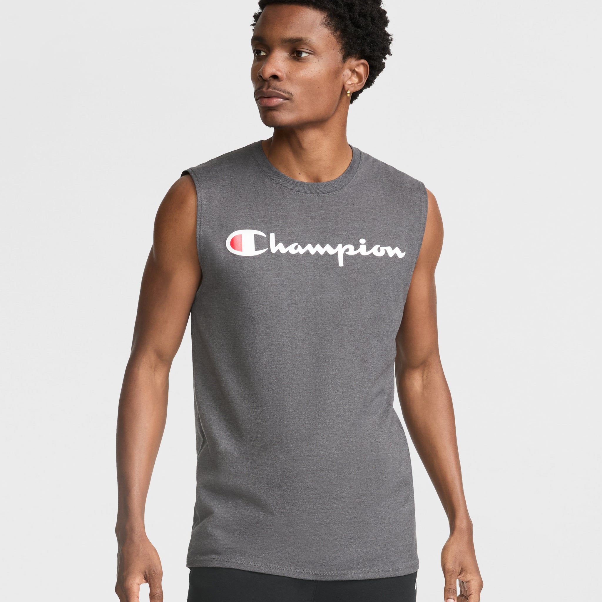 Classic Muscle Tank. Script Logo