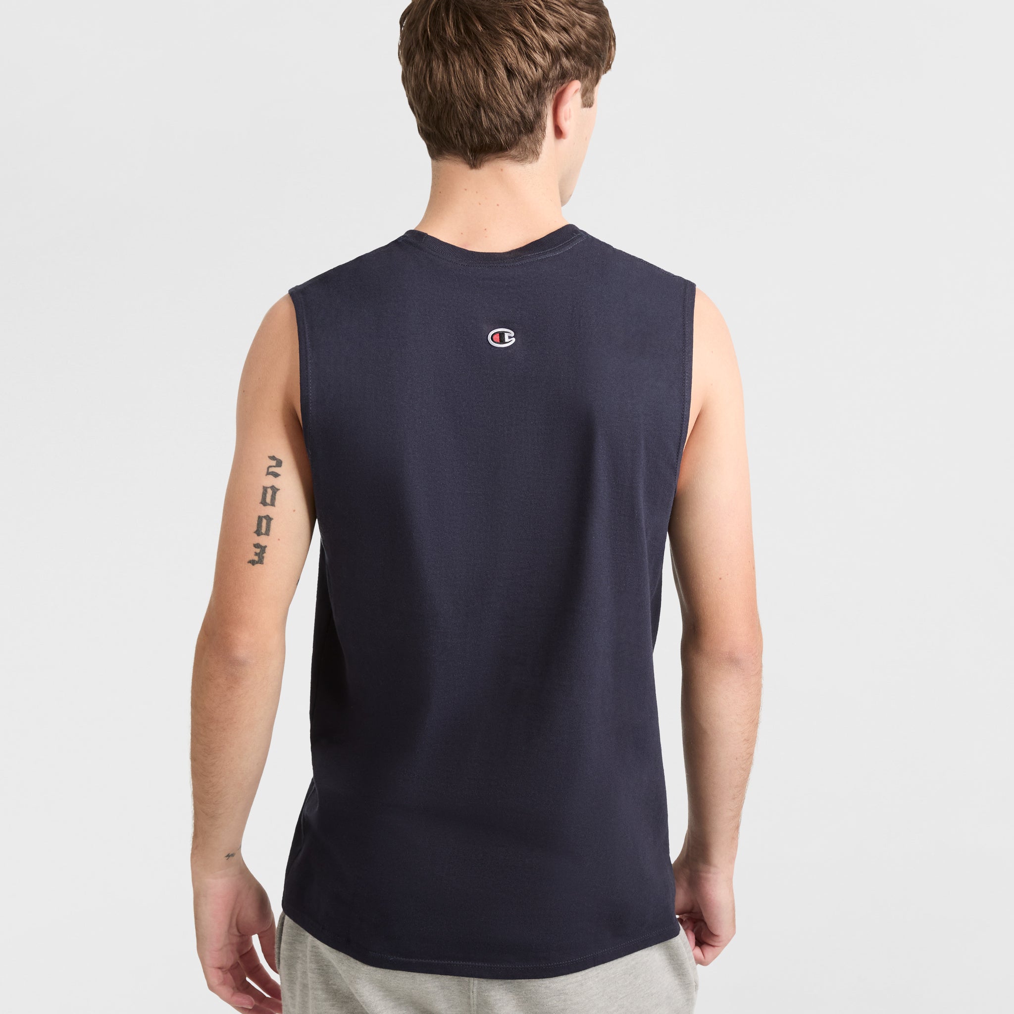Classic Muscle Tank. Script Logo - Image 2