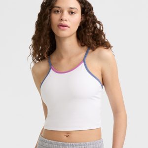 Soft Touch Longline Cami. Shelf Bra. C Logo