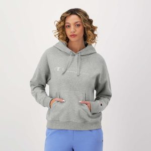 Powerblend Hoodie. Relaxed. Full Embroidered Script Logo
