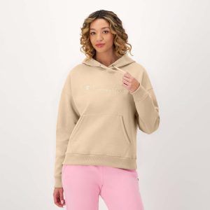 Powerblend Hoodie. Relaxed. Full Embroidered Script Logo