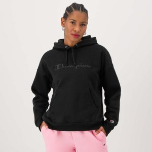 Powerblend Hoodie. Relaxed. Full Embroidered Script Logo