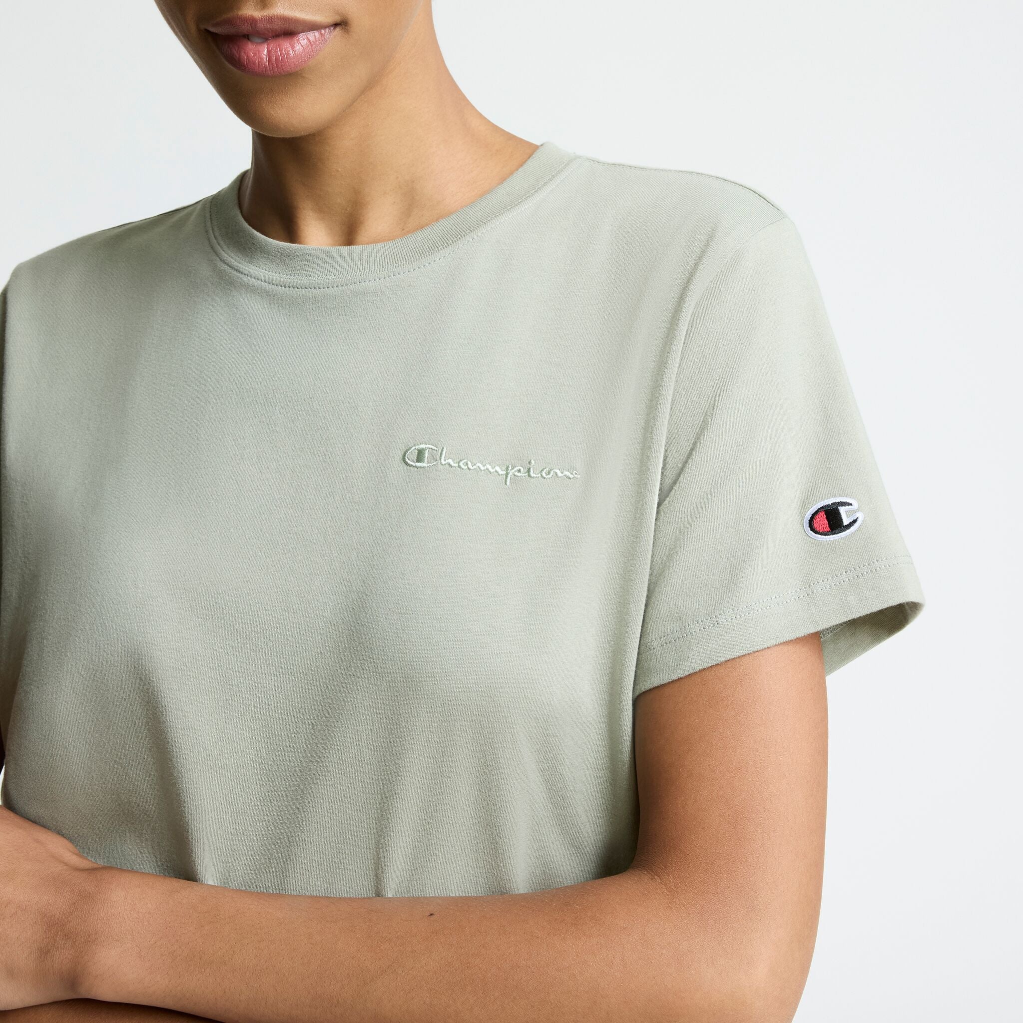 Classic T-Shirt. Tonal Left Chest Script - Image 2