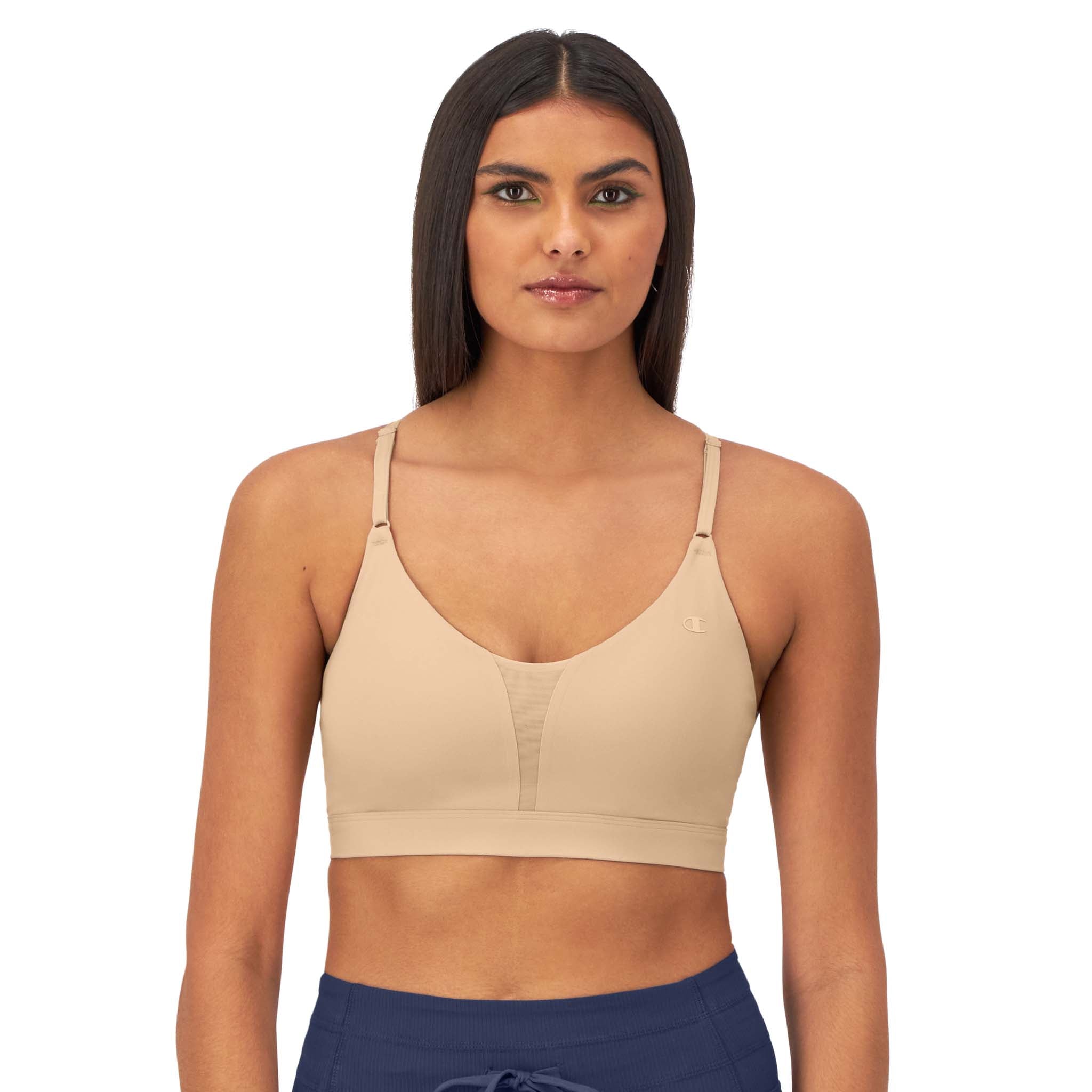 Soft Touch Sports Bra. Tonal C Logo