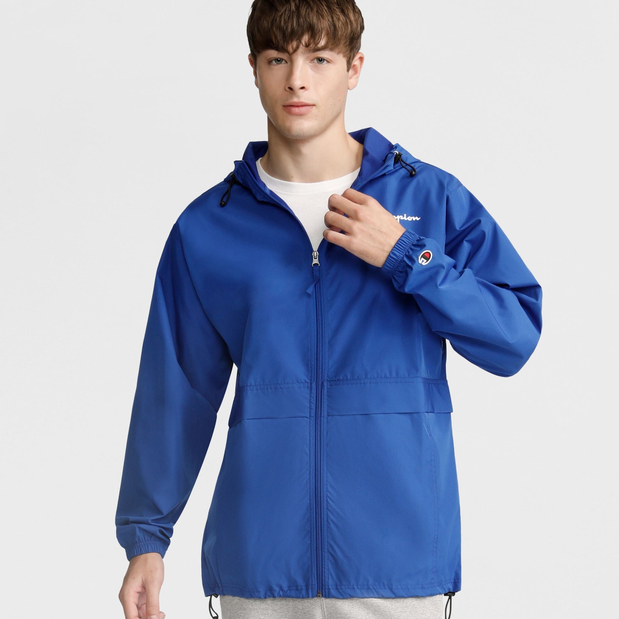 Stadium Packable Jacket. Script Logo